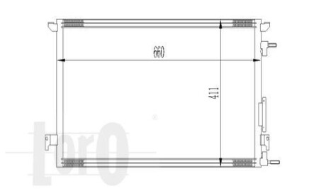 Радіатор кондиціонера SIGNUM/VECTRA C/CROMA 1.8i/1.6i/1.8i 02- LORO 037-016-0013