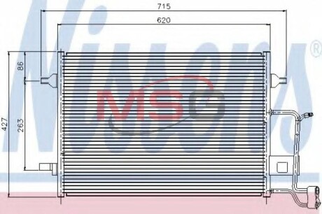 Радiатор кондицiонера NISSENS 94922