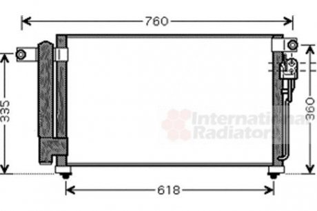 Радиатор кондиционера KIA RIO VAN WEZEL 83005081 (фото 1)