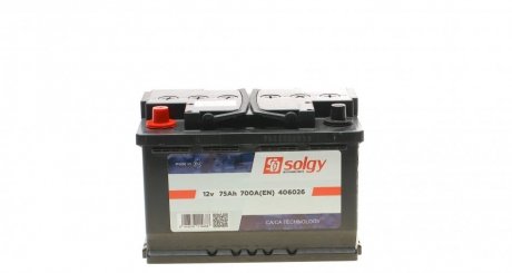 Стартерна батарея (акумулятор) SOLGY 406026