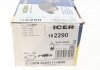 Комплект гальмівних колодок (дискових) ICER 182290 (фото 10)