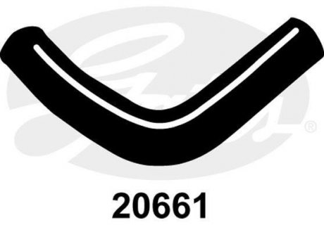 Изогнутый патрубок системы охлаждения GATES 20661 (фото 1)