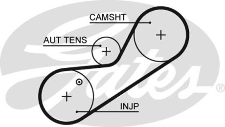 Ремінь ГРМ GATES 5546 XS (фото 1)