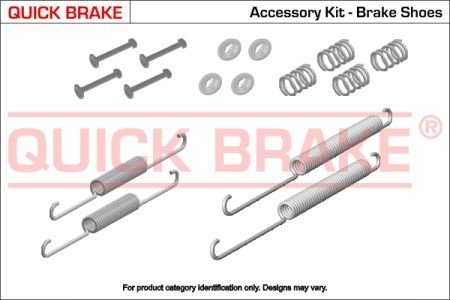 Комплект пружинок колодок стояночного гальма QUICK BRAKE 105-0021