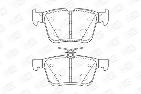 VW Тормозные колодки задн.Audi A3,Golf VII,Touran 12- CHAMPION 573409CH