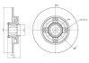 CITROEN Диск тормозной задн с ступицой (c подш, с кольцом ABS) Citroen C3,C4 Peugeot 207,307 (249*9*30) CIFAM 800-878 (фото 1)