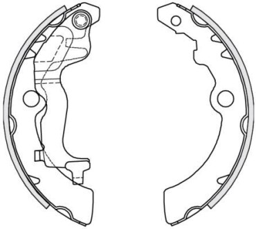 Тормозные колодки барабанные REMSA 4251.00