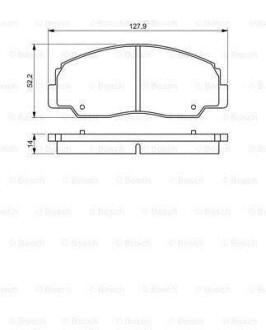 TOYOTA Тормозные колодки пер. Land Cruiser -96 BOSCH 0986495339 (фото 1)