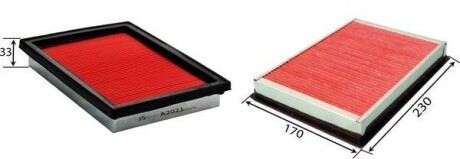 Фільтр повітряний двигуна JS ASAKASHI A202J