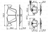 VW Колодки торм. зад. AUDI A3 17- BOSCH 0986494835 (фото 1)