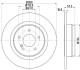 HELLA DB Диск тормозной задн.W204 HELLA PAGID 8DD 355 114-211 (фото 1)