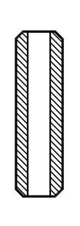 Направляющая клапана впускного. SCANIA DN9/DSC11. 18.03x11.02x80. 80.0X11.02X18.03 AE VAG92166