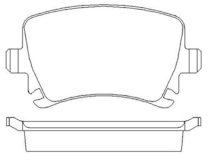 VW Тормозные колодки задн. Audi A3 03-Golf V,Caddy III,TouranSkoda Octavia JURID 573158J