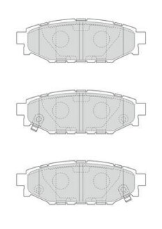 SUBARU Тормозные колодки задн. Forester,Impreza,Legacy,Outback JURID 573380J