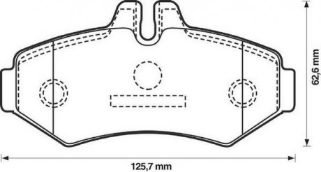 DB Колодки тормозные задние SPRINTER 95- JURID 571950J (фото 1)