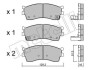 Комплект гальмівних колодок (дискових) METELLI 22-0512-0 (фото 1)