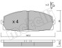 Комплект гальмівних колодок (дискових) METELLI 22-0434-0 (фото 1)