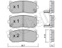 Комплект гальмівних колодок (дискових) METELLI 22-0372-0 (фото 1)