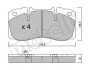 Комплект гальмівних колодок (дискових) METELLI 22-0268-0 (фото 1)