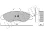 Комплект гальмівних колодок (дискових) METELLI 22-0071-0 (фото 1)