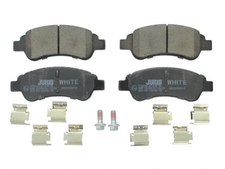 CITROEN Тормозные колодки передн.Berlingo,C2,3,4,DS3,Peugeot 97- JURID 573030JC (фото 1)