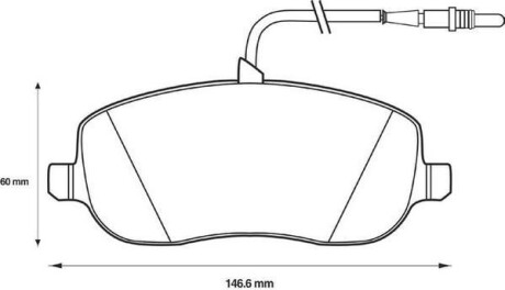 CITROEN Тормозный колодки передние CITROEN C8 02- JURID 573096J