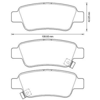 HONDA Тормозные колодки задн.CR-V III,IV 07- JURID 572606J