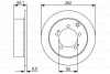 MITSUBISHI Диск тормозной Pajero Pinin 1,8-2,0GDI -07 BOSCH 0986479512 (фото 1)