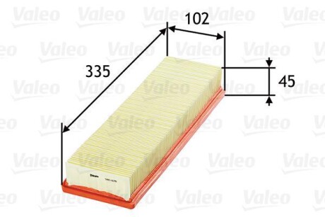 Фільтр повітряний двигуна VALEO 585078