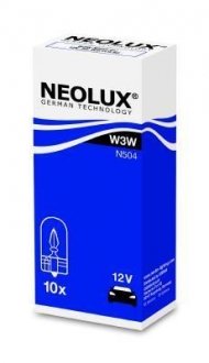 ЛАМПА W3W 12V W2,1x9,5d UNV1 NEOLX NEOLUX N504 (фото 1)
