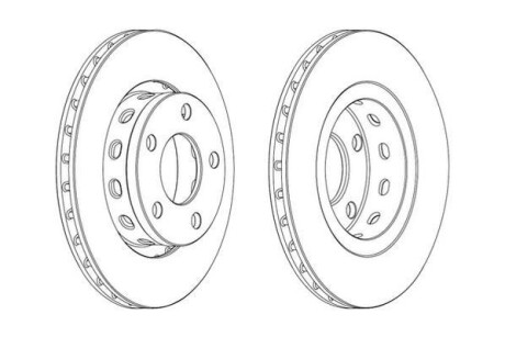 VW Тормозной диск задн.Audi A6 3.7/4.2,Passat 1.8/4.0 4 motion 98- JURID 562515JC