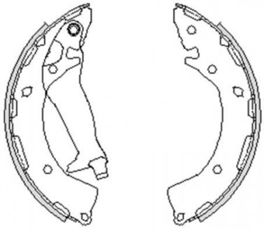Гальмівні колодки задні Hyundai i20 /08- (барабанні) (203.2x32) WOKING Z4248.00 (фото 1)