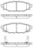 Гальмівні колодки задн. Forester/Impreza/Legacy/Outback09- WOKING P10363.12 (фото 1)