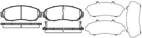 Гальмівні колодки перед. Civic/Crosstour/CR-V (05-21) WOKING P10713.12