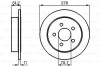 OPEL Диск тормозной задний Sintra 96-99 BOSCH 0986478487 (фото 1)