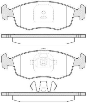 Тормозные колодки пер. FIAT STRADA Пикап 1.3 D 10- REMSA 0172.35