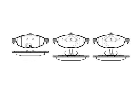 CHRYSLER тормозные колодки Sebring 2,0-2,7 -07 REMSA 0812.02