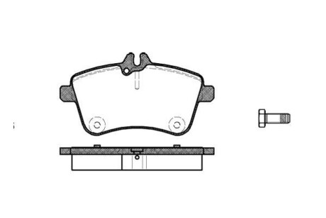 DB Тормозные колодки передн.W169/245 04- REMSA 1130.00