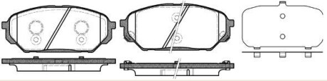 HYUNDAI Колодки тормозные передн.IX55 REMSA 1322.12