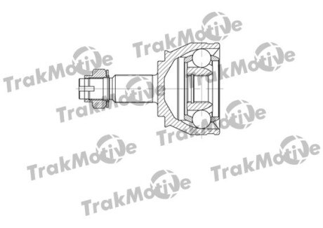 OPEL шркш зовнішній 27/27 зуб. COMBO Tour 2.0 CDTI 12-, FIAT BRAVO II 2.0 D Multijet 08-14, ALFA ROMEO GIULIETTA 2.0 JTDM 10-20, LANCIA DELTA III 1.8 09-14 TRAKMOTIVE 40-0664