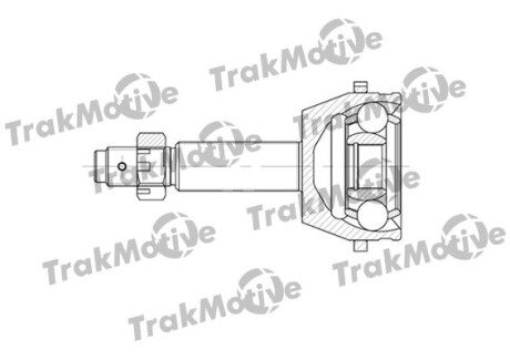 FORD шркш зовнішній к-кт 28/28 зуб. з ABS 48 зуб. TRANSIT 2.2 TDCi 06-14 TRAKMOTIVE 40-0583