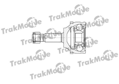 RENAULT ШРУС наружный c ABS к-кт 21/22 зуб. MEGANE I 1.4 99-03, MEGANE I 1.6 e 96-99, MEGANE I 1.9 D 96-03, MEGANE I Classic 1.4 99-03 TRAKMOTIVE 40-0598