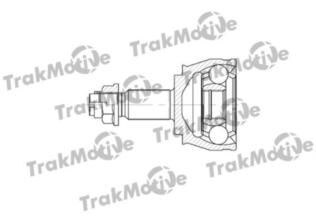 FIAT Шрус наружный к-кт 27/26 зуб. Alfa Romeo 166 2.4JTD,Doblo TRAKMOTIVE 40-0554