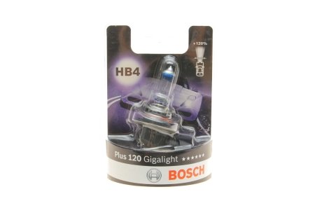 Лампа HB4 12V 51W Plus 120 Gigalight - кратн. 10 шт BOSCH 1 987 301 132 (фото 1)