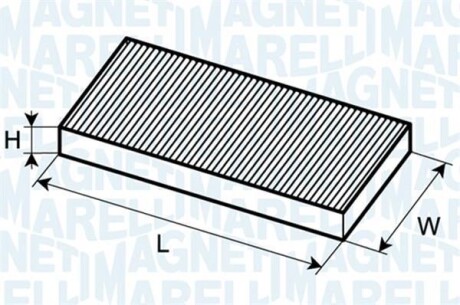 DB фільтр повітр. салону Sprinter/LT 95-06 MAGNETI MARELLI 350203061410