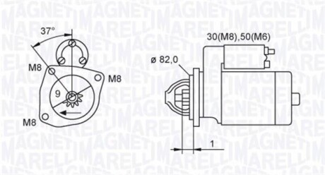 CITROEN стартер Jumper 02- MAGNETI MARELLI 063721389010