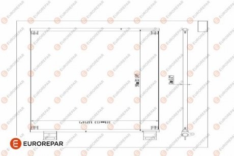 EUROREPAR 8418991000 РАД?АТОР КОНДИЦ?ОНЕРА EUROREPAR 1618099880