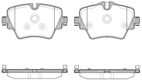 BMW Колодки гальмівні передні 1 F40,2,3 G20,4,5 G30,X1 F48,X2,X3 G01,X4 REMSA 1625.08