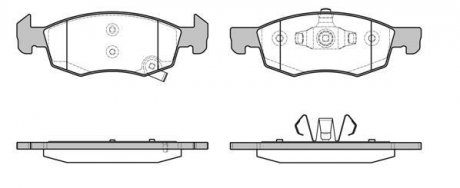 OPEL Колодки гальмівні передні Corsa E 1,0-1,6 14- REMSA 1634.02 (фото 1)