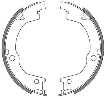 HYUNDAI Колодки гальмівні барабанні Trajet REMSA 4644.00 (фото 1)